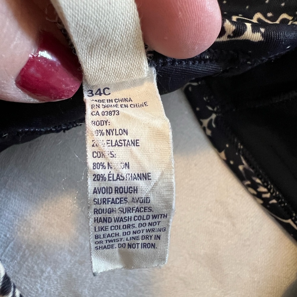 American Eagle Outfitters Black and Cream Bandeau Intimates. Size Med. - Picture 8 of 15
